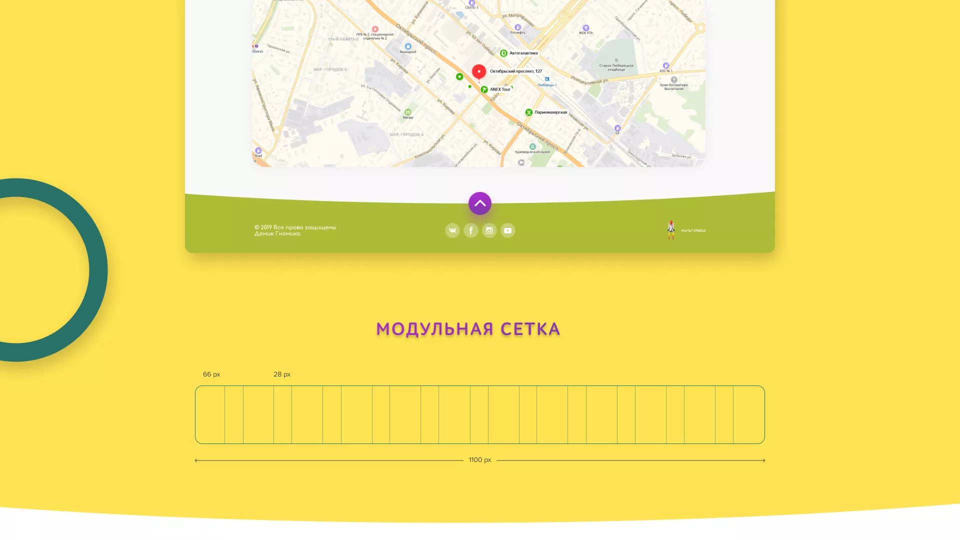 Разработка сайта детского активити-клуба «Домик гномика» в Дзержинском