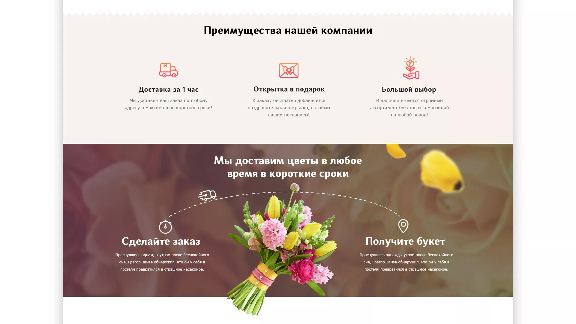 Создание интернет-магазина «Букет-онлайн» по цветам в Дзержинском