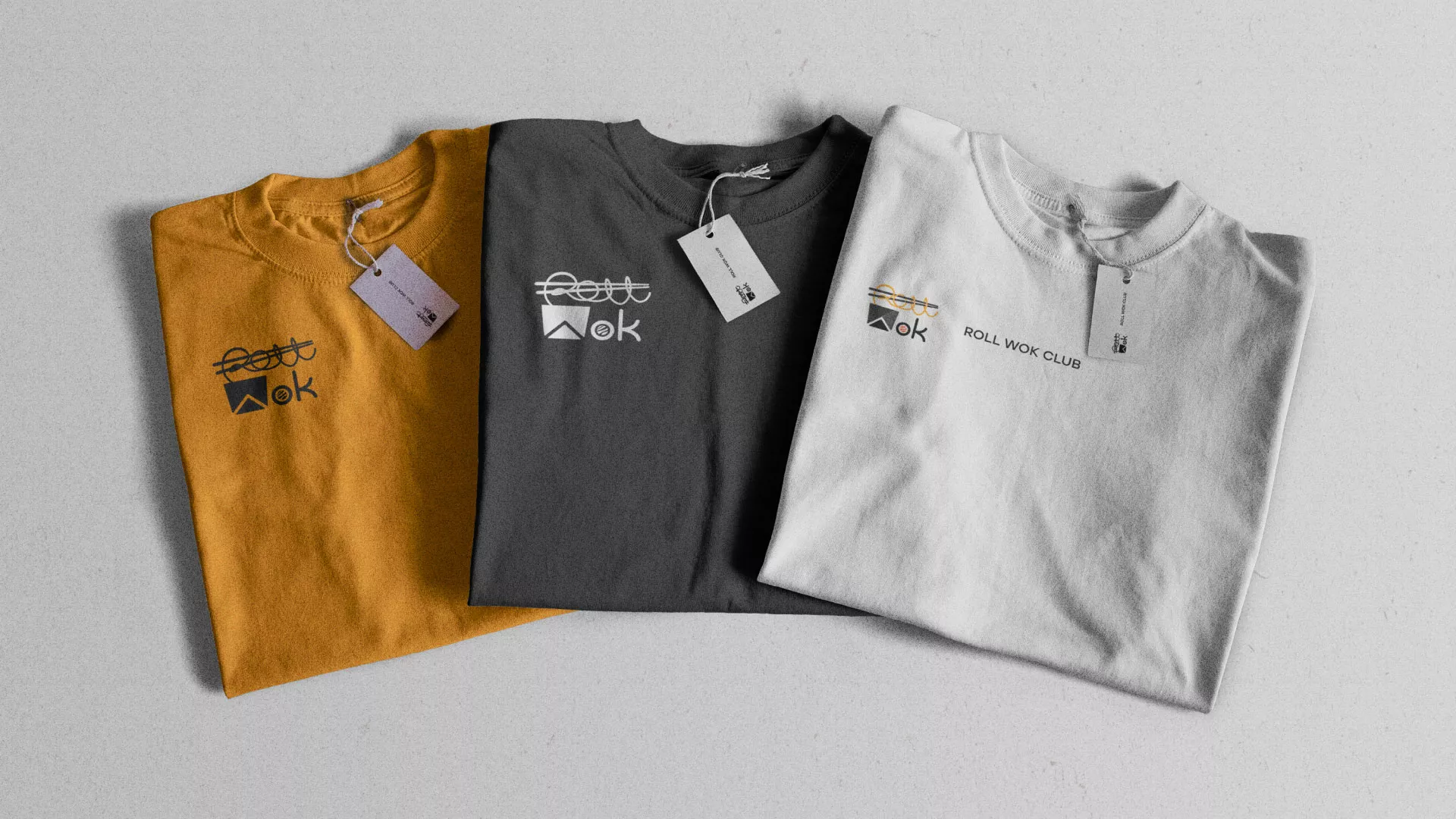 Разработка логотипа суши-бара «Roll Wok Club» в Дзержинском