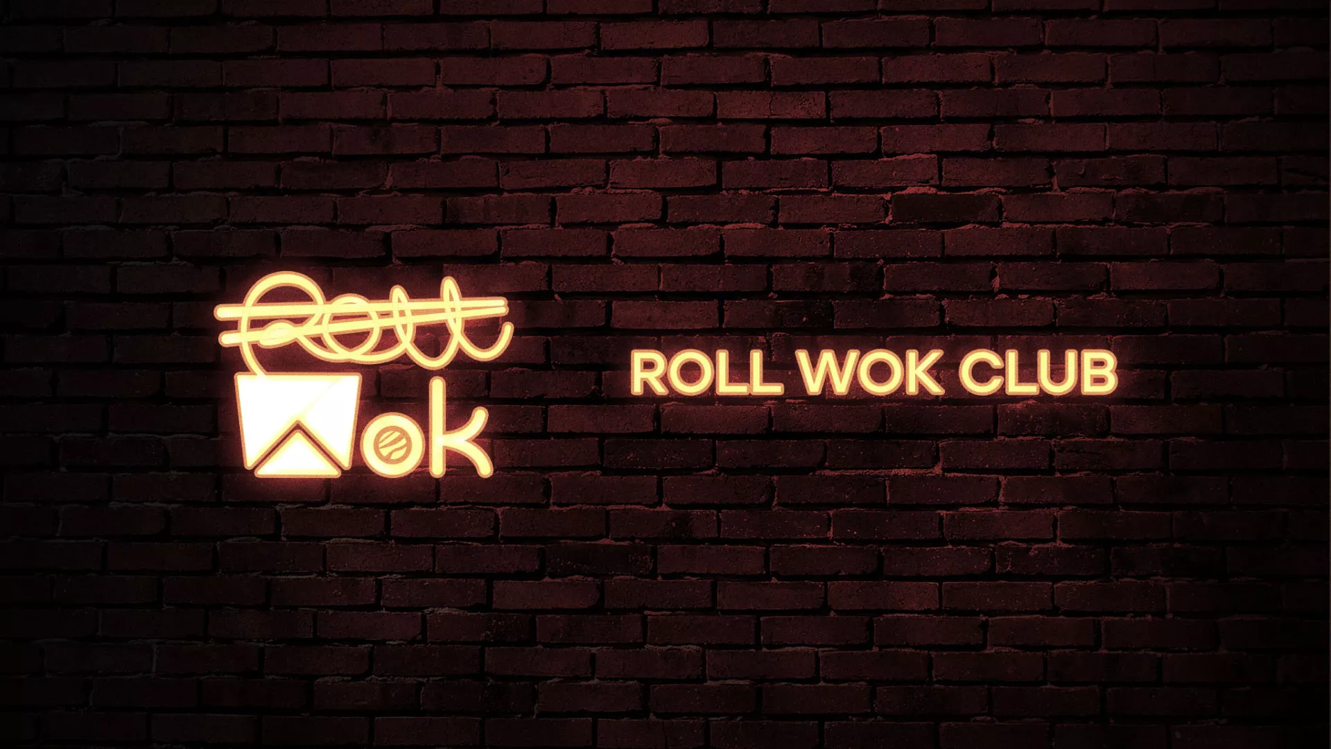 Разработка логотипа суши-бара «Roll Wok Club» в Дзержинском
