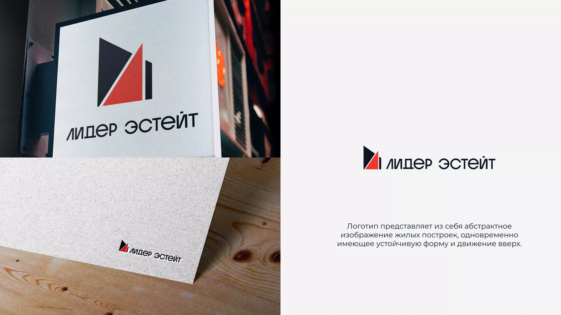 Сделали логотип для агентства недвижимости «Лидер Эстейт» в Дзержинском