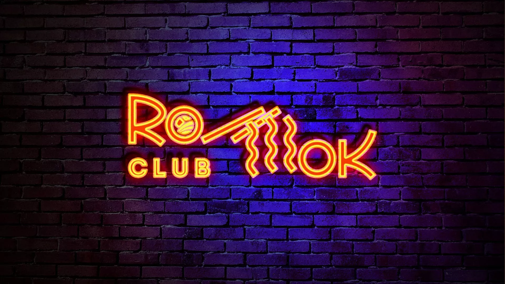Разработка интерьерной вывески суши-бара «Roll Wok Club» в Дзержинском